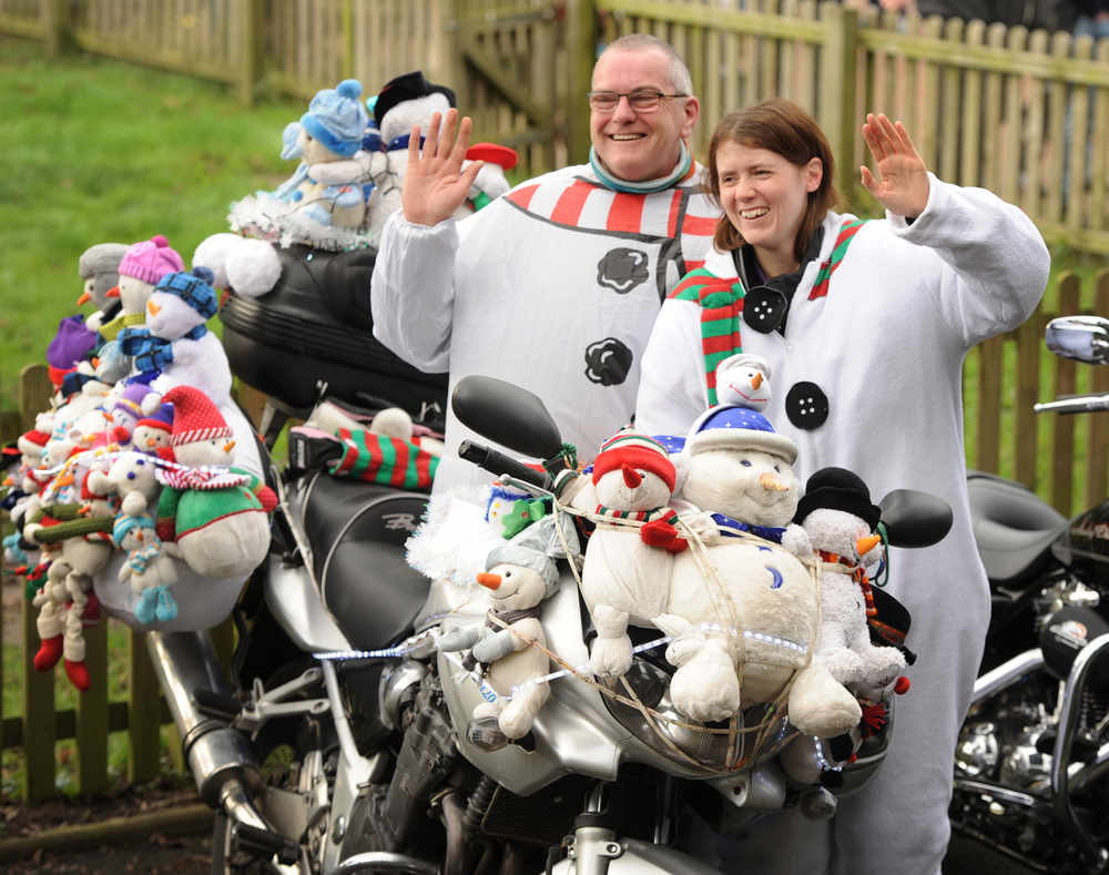 snowman themed bike